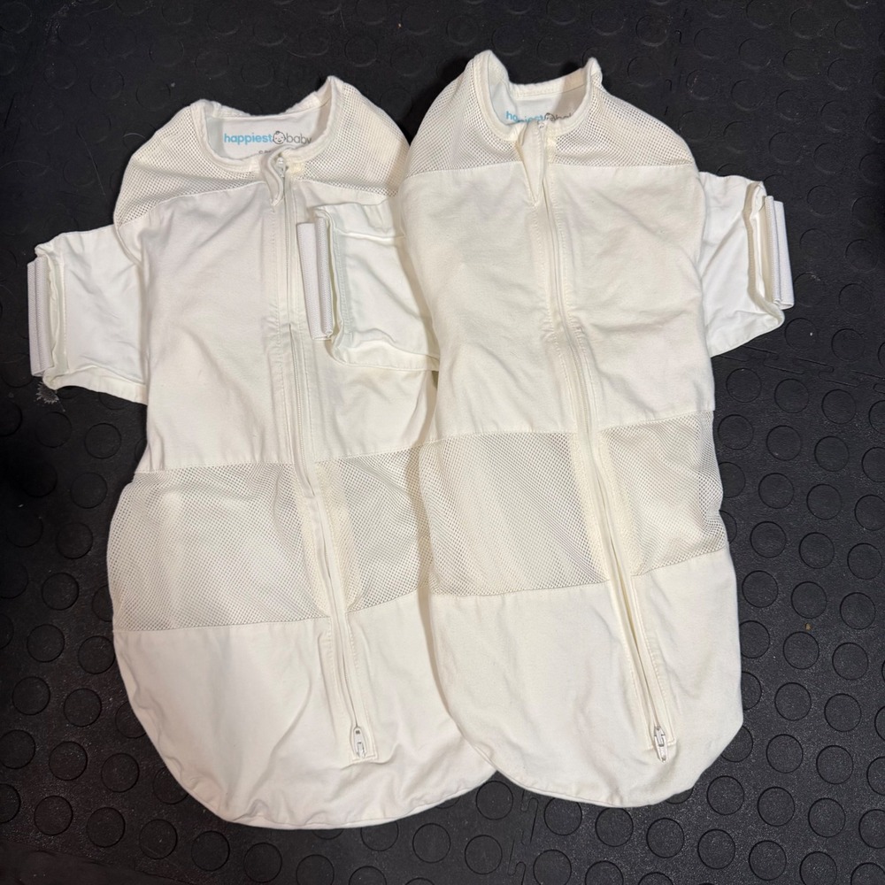 Happiest Baby SNOO Sack Set of 2 Ivory Organic Cotton Sleep Sack Size Small
